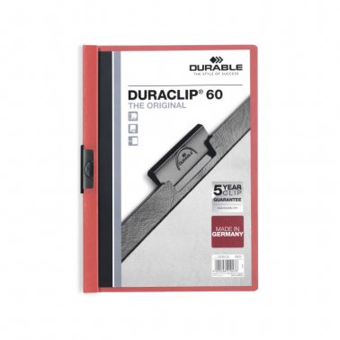 Dossier Durable con pinza Duraclip 60 hojas Rojo