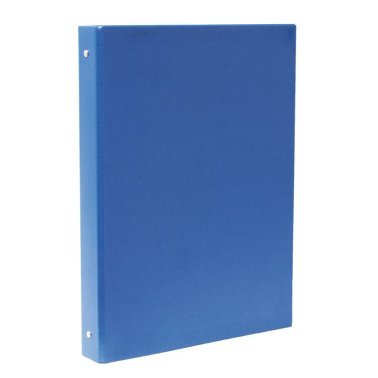 Carpeta Plus Office Folio Cartón Forrado 4 Anillas 25mm Azul