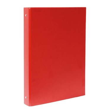 Carpeta Plus Office Folio Cartón Forrado 4 Anillas 25mm Rojo