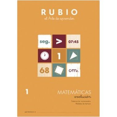 Cuaderno Rubio Matematicas Evolución 1 -10 unid