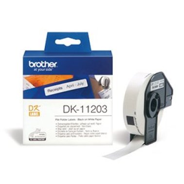 Etiquetas Brother DK11203 17x87 mm para carpetas 300u
