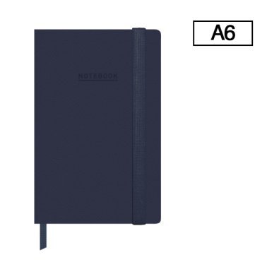 Libreta Encuadernada Campus University NoteBook A6 96 Hojas 80g Liso con Goma Azul
