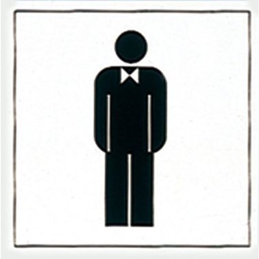 Etiquetas de señalización Apli WC Hombre