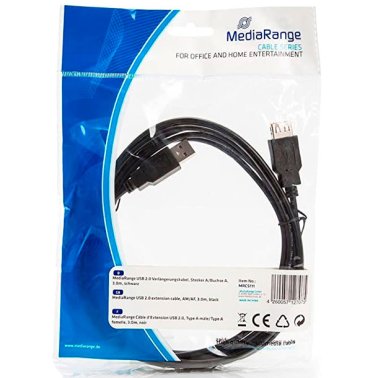Cable Usb Mediarange 2.0 A To A 3M