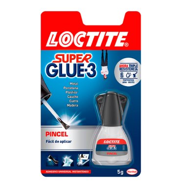 Pegamento Líquido Loctite Super Glue-3 con Pincel 5g