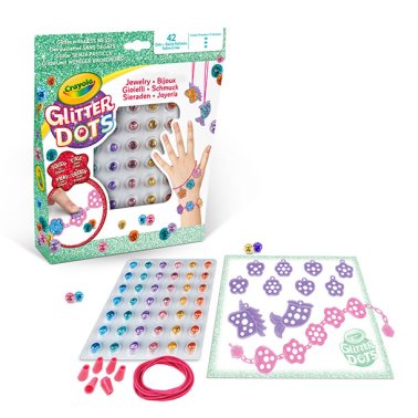 Juego educativo Crayola Glitter Dots Kit Joyería