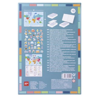 Juego Educativo Magnets World Map Apli Kids