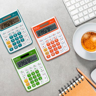 Calculadora Plus Office SS Color 1 Naranja