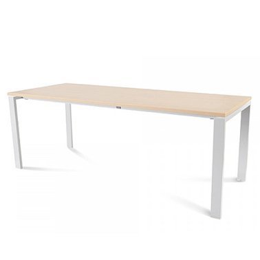 Mesa Rocada Línea Total 200x80cm Blanco/Haya