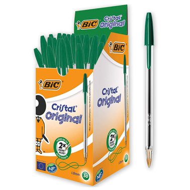 Bolígrafo Tinta Aceite Bic Cristal Original Verde