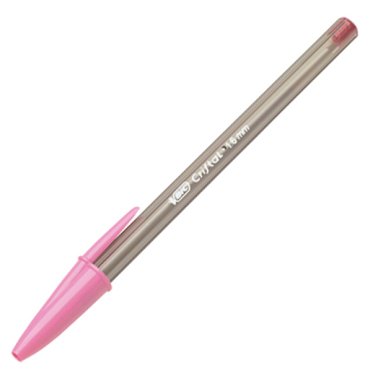 Bolígrafo Tinta Aceite Bic Cristal Fun Rosa