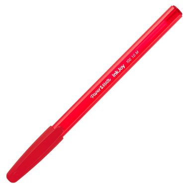 Bolígrafo Tinta Baja Viscosidad Paper Mate InkJoy 100 CAP Rojo