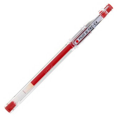 Bolígrafo Tinta Aceite Pilot G-TEC-C4 Rojo