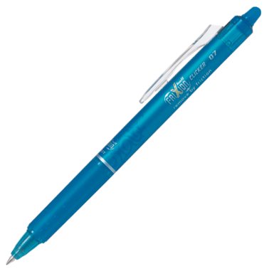 Bolígrafo Tinta Gel Pilot Frixion Clicker Azul Claro