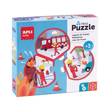 Juego Educativo Puzzle Trio Profesiones Apli Kids