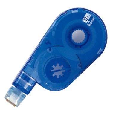 Recambio Corrector en Cinta Plus Whiper Switch 4,2mm x 12m Azul Blíster /1 ud.