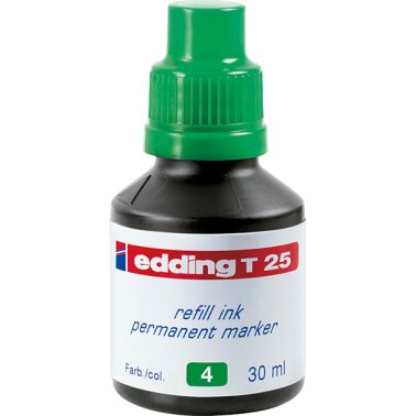Tinta Edding T-25 25ml. Verde
