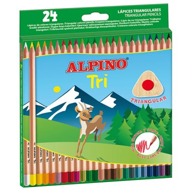 Lápices de Colores Alpino Tri 24 Colores