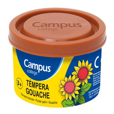 Témpera Campus College 40 ml Marrón