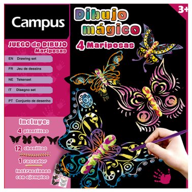 Láminas Dibujo Mágico Campus Mariposas