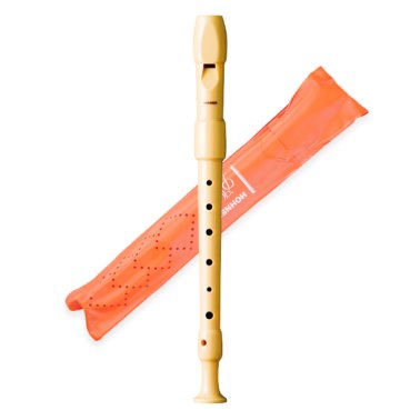 Flauta Hohner 9516 de Plástico 2 Cuerpos Crema