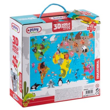 Juego Educativo RMS Puzzle 48 Piezas 3D Animales