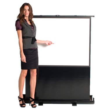 Pantalla Proyección Bi-Office Portátil de Suelo 120x90cm