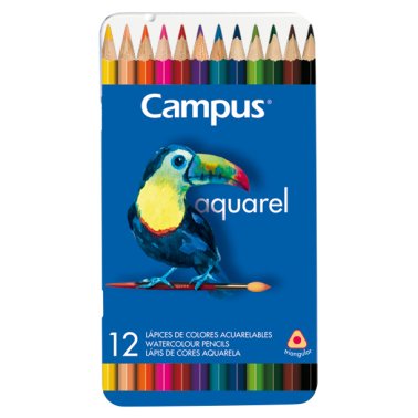 Lápices de Colores Campus University Acuarelable 12 Colores