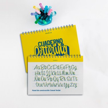Cuaderno Rubio de Lettering Caligrafía creativa paso a paso