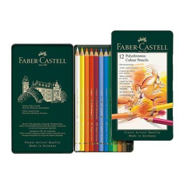 Lápices de colores Faber Castell Polychromos Surtido 12 ud