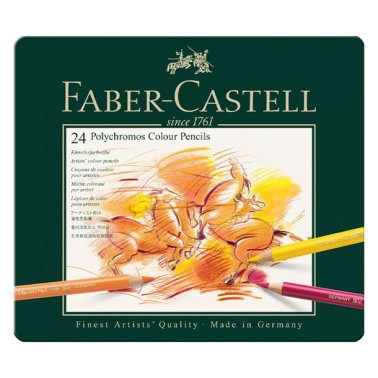 Lápices de colores Faber Castell Polychromos Surtido 24 ud