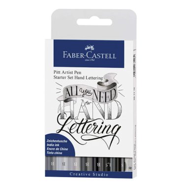 Kit Faber Castell Iniciación Lettering Surtido 9 ud.