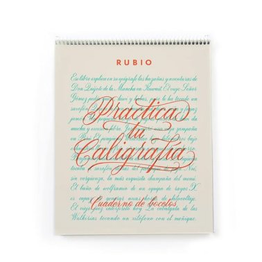 Cuaderno Rubio Bocetos Caligrafía