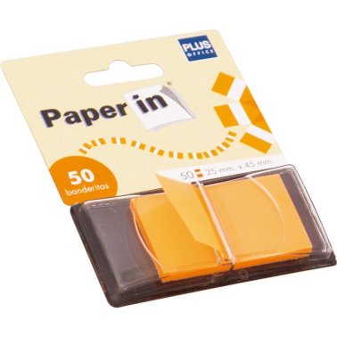 Banderitas Paper In Index Plus Office Naranja 50ud.