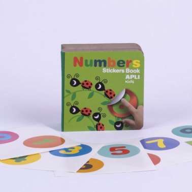 Juego Apli Kids Libro con Gomets Números