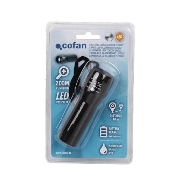 Linterna Cofan Aluminio LED Zoom