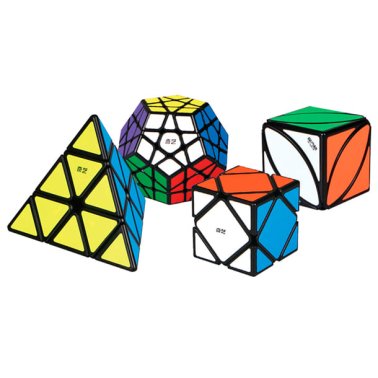 Juego Cubo Rubik Pack Megaminx ,Skewb, Ivy y Pyraminx 4 unidades