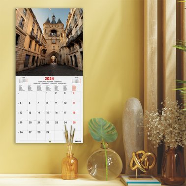 Calendario Finocam 2024 de Pared  Wall Calendar Charming