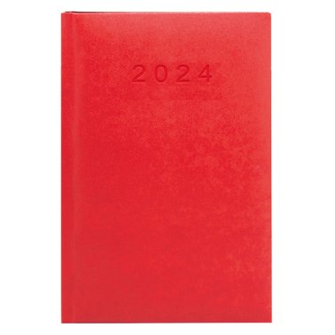 Agenda Plus Classic 2024 Rojo A5 Día Página PVC