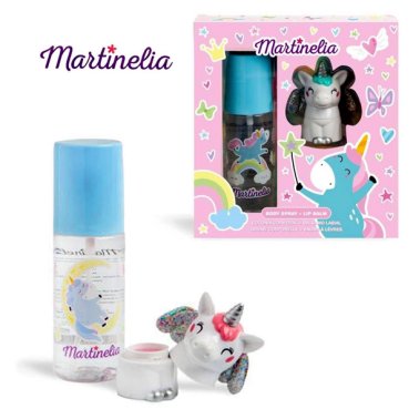 Set spray corporal y bálsamo labial Little Unicorn Martinelia