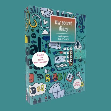 Diario con clave My Secret Diary Write your Experience 168h 80g