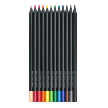 Lápices de Colores Faber-Castell Black Edition 12 unid.