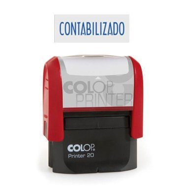 Sello Automático Colop Printer 20 \"Contabilizado\" Azul