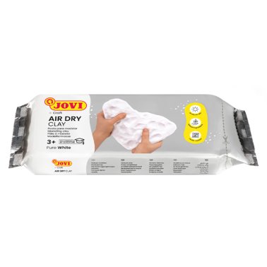 Pasta para modelar endurecible Air Dry Jovi 500g Blanco