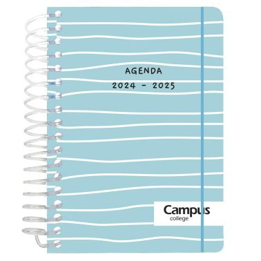 Agenda Escolar 2024 Campus A6+ Tapa Polipropileno Fantasía Día Página
