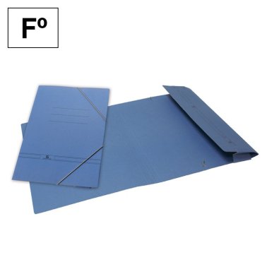 Carpeta Karman Folio con Gomas con Bolsa Azul