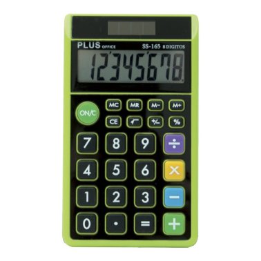 Calculadora Plus Office SS 165 Negro/Verde