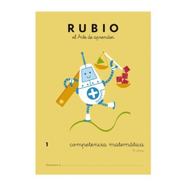 Cuaderno Rubio Competencia Matemática 1 A4