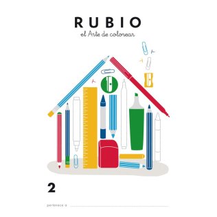 Cuaderno Rubio Colorear 2 / 5 unidades