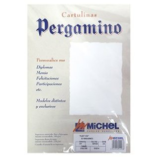 Papel Pergamino A4 Rústico 200g 25 Hojas Blanco